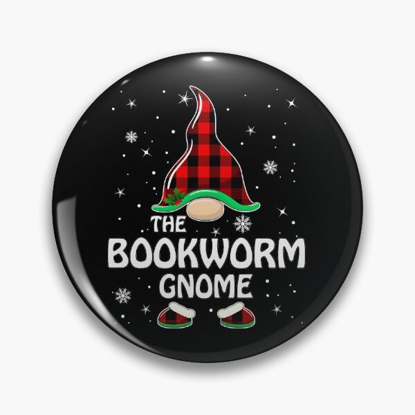 Item preview, Bookworm Gnome Buffalo Plaid Matching Family Christmas  designed and sold by DaylanSweep.