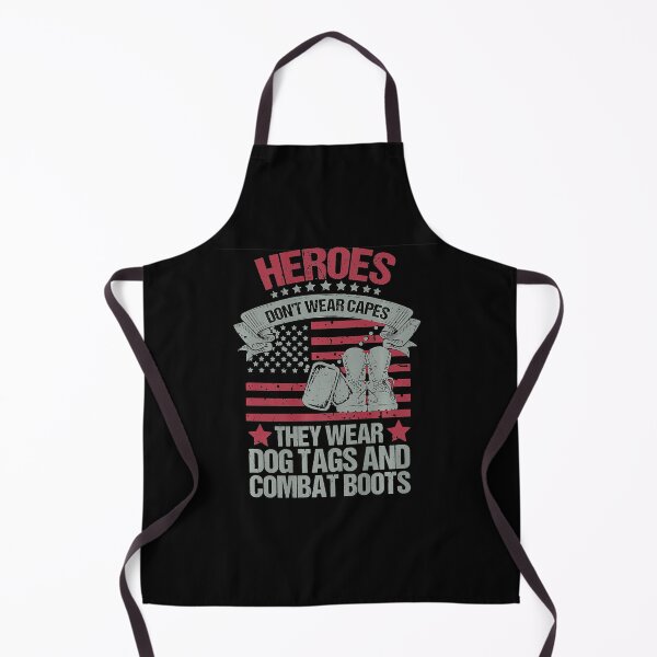 Item preview, Heroes Don't Wear Capes They Wear Dog Tags and Combat boots  designed and sold by DaylanSweep.