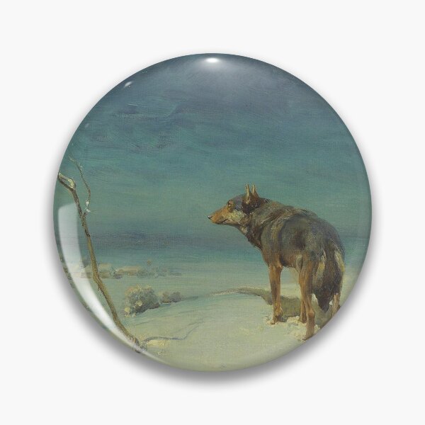 Item preview,  The lone Wolf in the snow - Alfred Wierusz-Kowalski  designed and sold by Vintage Designs +.