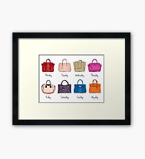 Stylish Handbag Week Framed Print