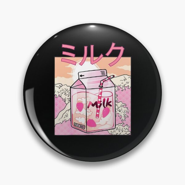 Item preview, Strawberry Milk Shake Carton Funny Retro 90s Japanese Kawaii designed and sold by DPankdesign.