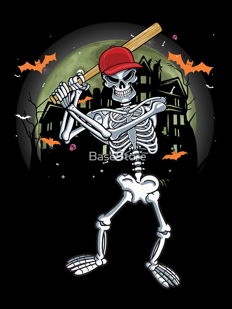 Baseball Pitching Skeleton Shirt-Baseball Christmas T-Shirt