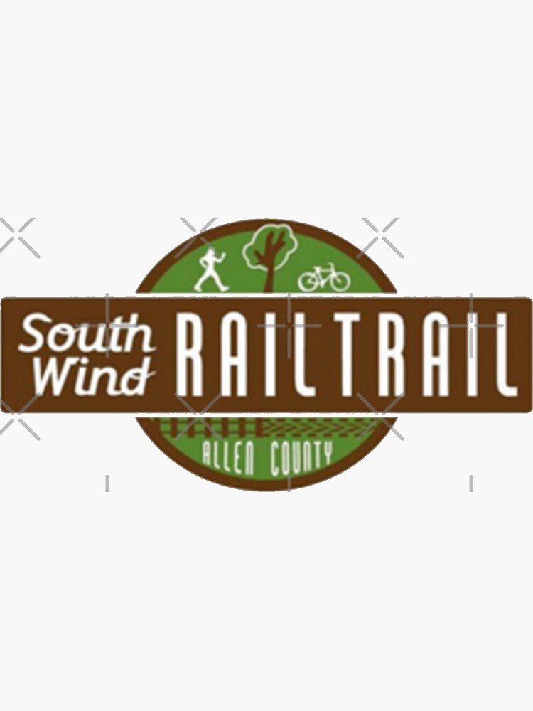 Thumbnail 3 of 3, Sticker, South Wind Rail Trail designed and sold by triplew427.