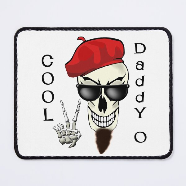 Item preview, Cool Daddy - O Beatnik Skull designed and sold by oldrockerdudes.
