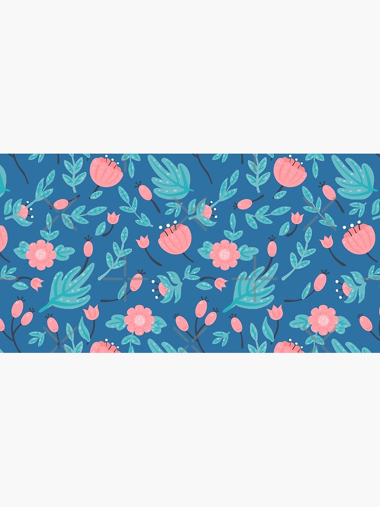 Blue florals by Elenanaylor