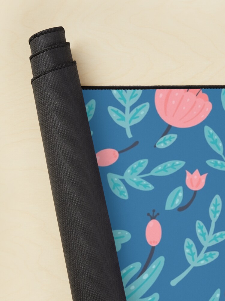 Alternate view of Blue florals Mouse Pad