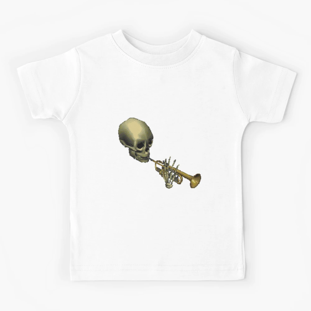 Spooky Skeltal Trumpet | Kids T-Shirt