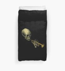 Spooky Skeltal Trumpet Duvet Cover