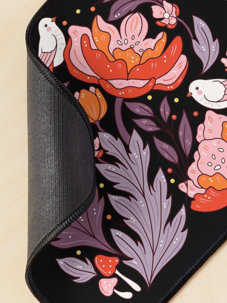 Alternate view of Art nouveau purple Mouse Pad
