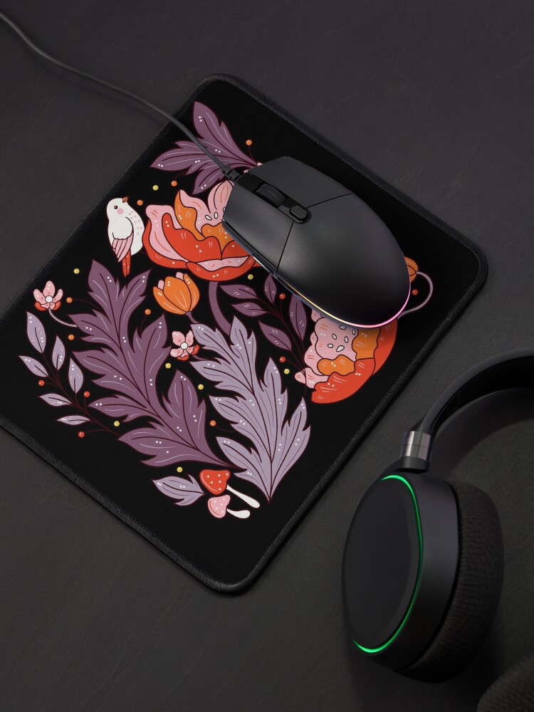 Alternate view of Art nouveau purple Mouse Pad