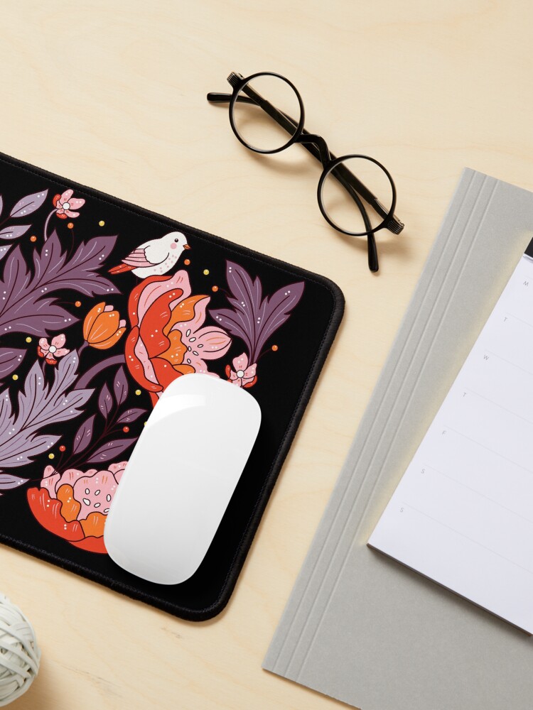 Alternate view of Art nouveau purple Mouse Pad