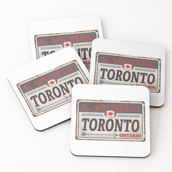 Item preview, Toronto Metal Plate look - vintage designed and sold by CAN-USA-Fanshop.