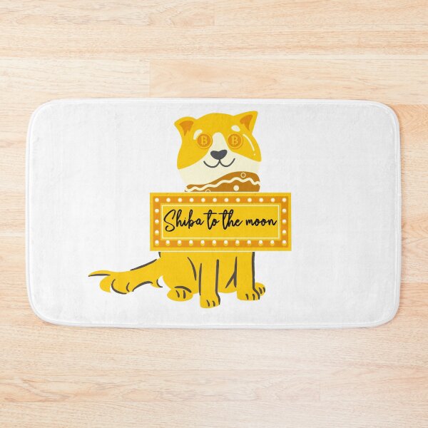 Item preview, SHIBA TO THE MOON BITCOIN SIGN designed and sold by wildwhimsical.