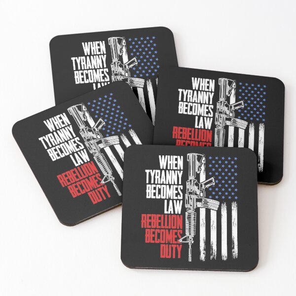 Item preview, When Tyranny Becomes Law Rebellion Becomes Duty Veterans  designed and sold by DaylanSweep.