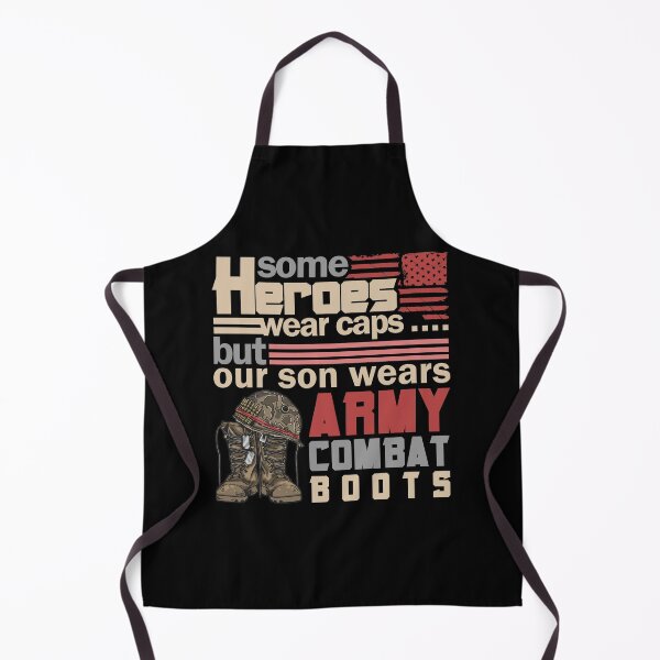 Item preview, Combat Boots-Some heroes wear caps but our son wears army combat boots-Veterans day 2021  designed and sold by Hartics.