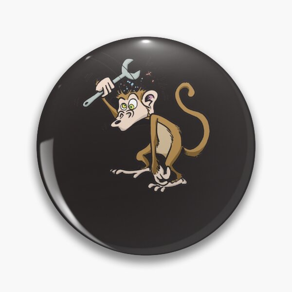 Item preview, Monkey Wrench Sticker designed and sold by AtillaTemiz.