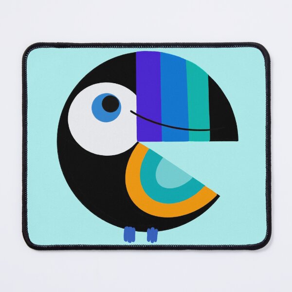 Item preview, Happy Colorful Blue Tucan from the Tropics designed and sold by TineRose.