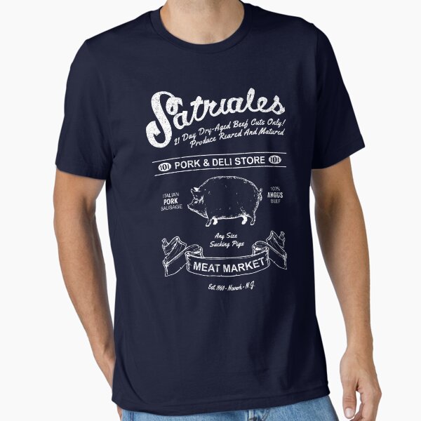 Vista previa del artículo con la obra «Tienda de carnes y embutidos de Satriale», diseñado y vendido por Candywrap Studio.