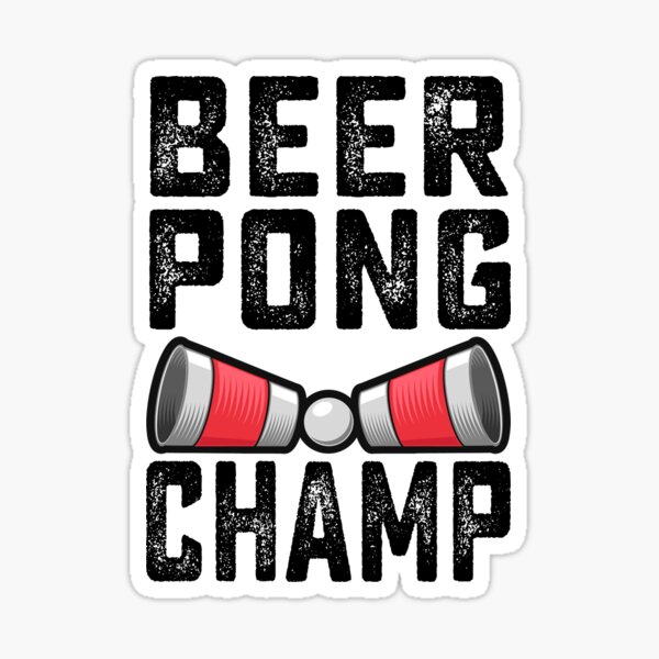 Beer Pong Champion Beer Label