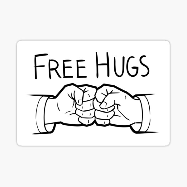 BJJ: Free Hugs Sticker