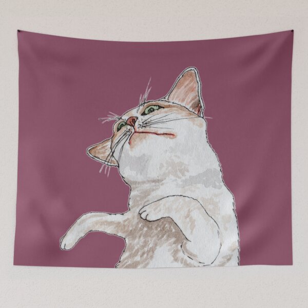 Item preview, Playful Cat Showing Belly designed and sold by euniza.