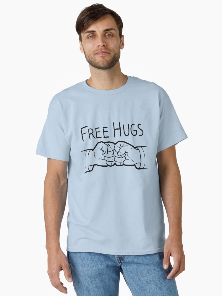 Thumbnail 2 of 7, Classic T-Shirt, BJJ: Free Hugs designed and sold by SabinesWorld.