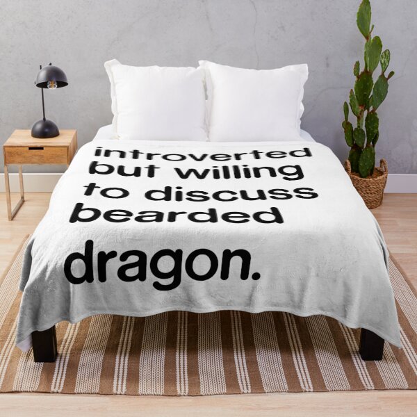 Item preview, Introverted But Willing to Discuss Bearded Dragon designed and sold by Fam19.