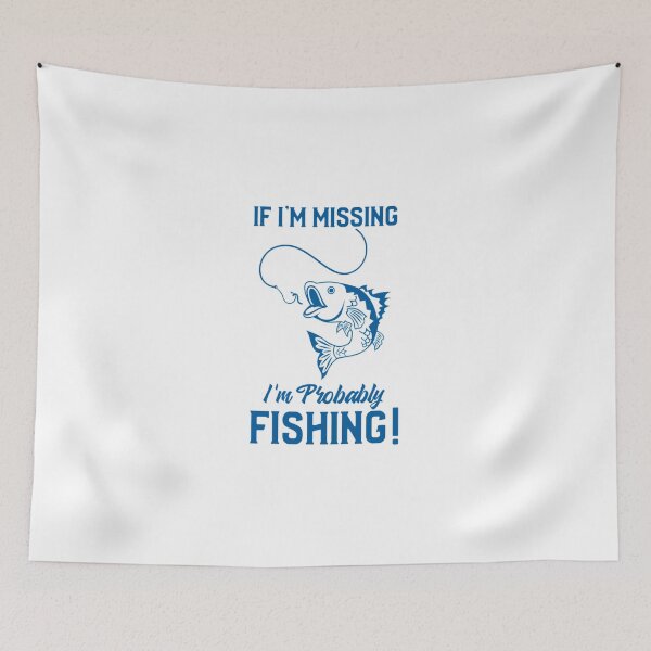 Item preview, Si me pierdo ... ¡probablemente esté PESCANDO! Clásico designed and sold by CARETAHARRY.