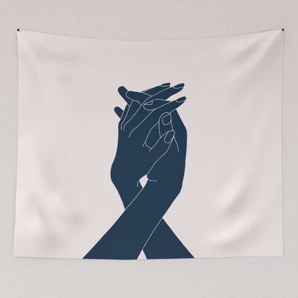 Item preview, Hands Line Drawing - Gracie designed and sold by TheColourStudy.