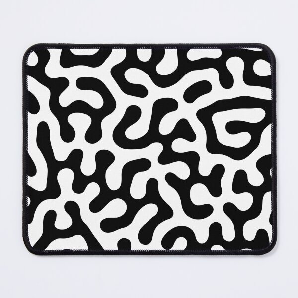 Item preview, Coral Reef Black and White Abstract Pattern Design designed and sold by patternsoup.