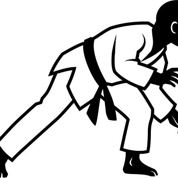 Artwork thumbnail, BJJ Man Grappler Silhouette by SabinesWorld