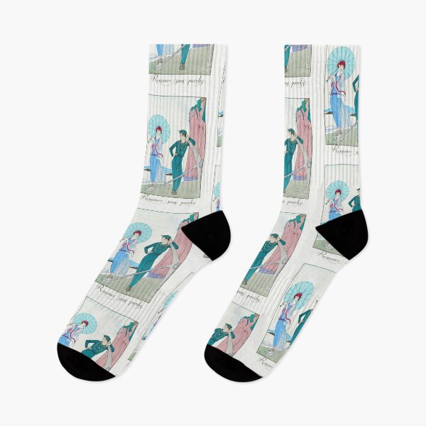 Item preview, GEORGE BARBIER HD - Romance sans paroles (1923) fashion illustration designed and sold by Go Logo Designs.