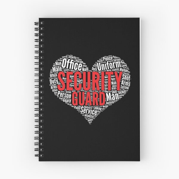 Item preview, Security guard Heart Shape Word Cloud Design print designed and sold by theodoros20.