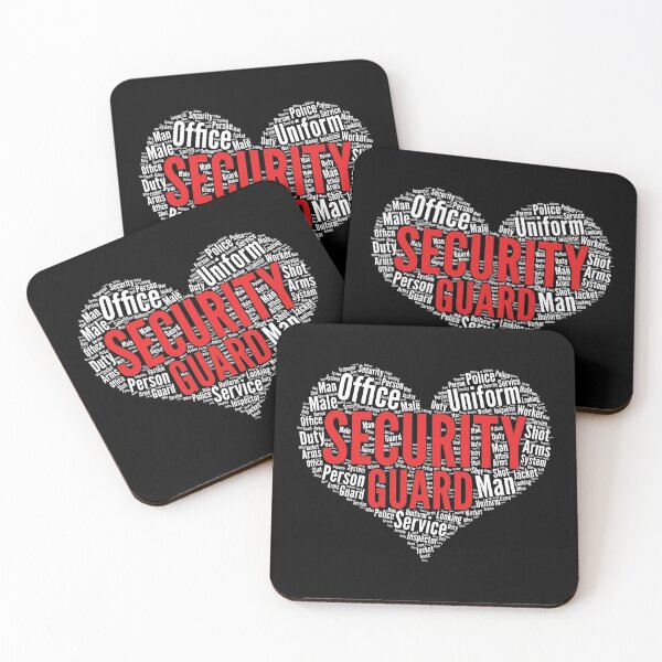 Item preview, Security guard Heart Shape Word Cloud Design print designed and sold by theodoros20.