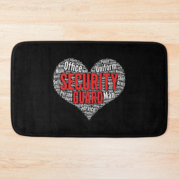 Item preview, Security guard Heart Shape Word Cloud Design print designed and sold by theodoros20.
