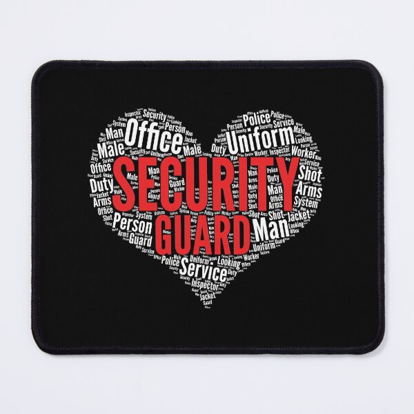 Item preview, Security guard Heart Shape Word Cloud Design print designed and sold by theodoros20.
