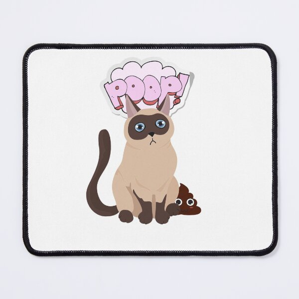 pooping Cats Funny T-shirt Funny Animal Lover Gag Joke Gift for Women, Men, Teens | Great for Birthday, White Elephant Party, Secret ... Stocking Filler or Stuffer, Christmas Mouse Pad