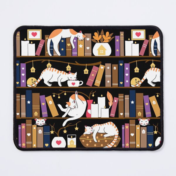 Item preview, Library cats - caramel chocolate designed and sold by Elenanaylor.