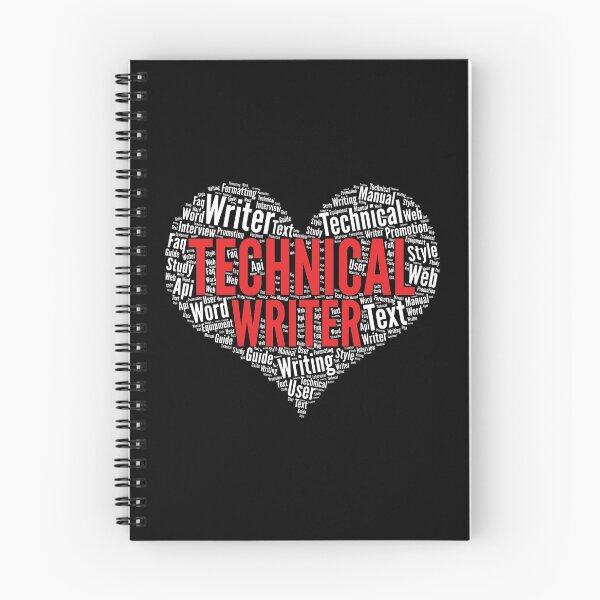 Item preview, Technical Writer Heart Shape Word Cloud Design graphic designed and sold by theodoros20.