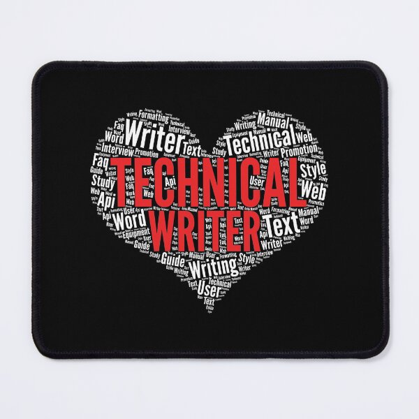 Item preview, Technical Writer Heart Shape Word Cloud Design graphic designed and sold by theodoros20.