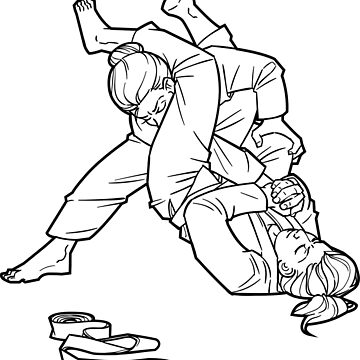 Artwork thumbnail, BJJ Women Grappling by SabinesWorld