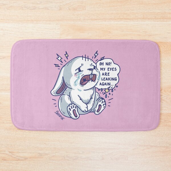 Item preview, Crying Bunny Rabbit saying "Oh no! My eyes are leaking again.." designed and sold by SPIRIMAL.