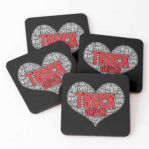 Item preview, Truck driver Heart Shape Word Cloud Design product designed and sold by theodoros20.