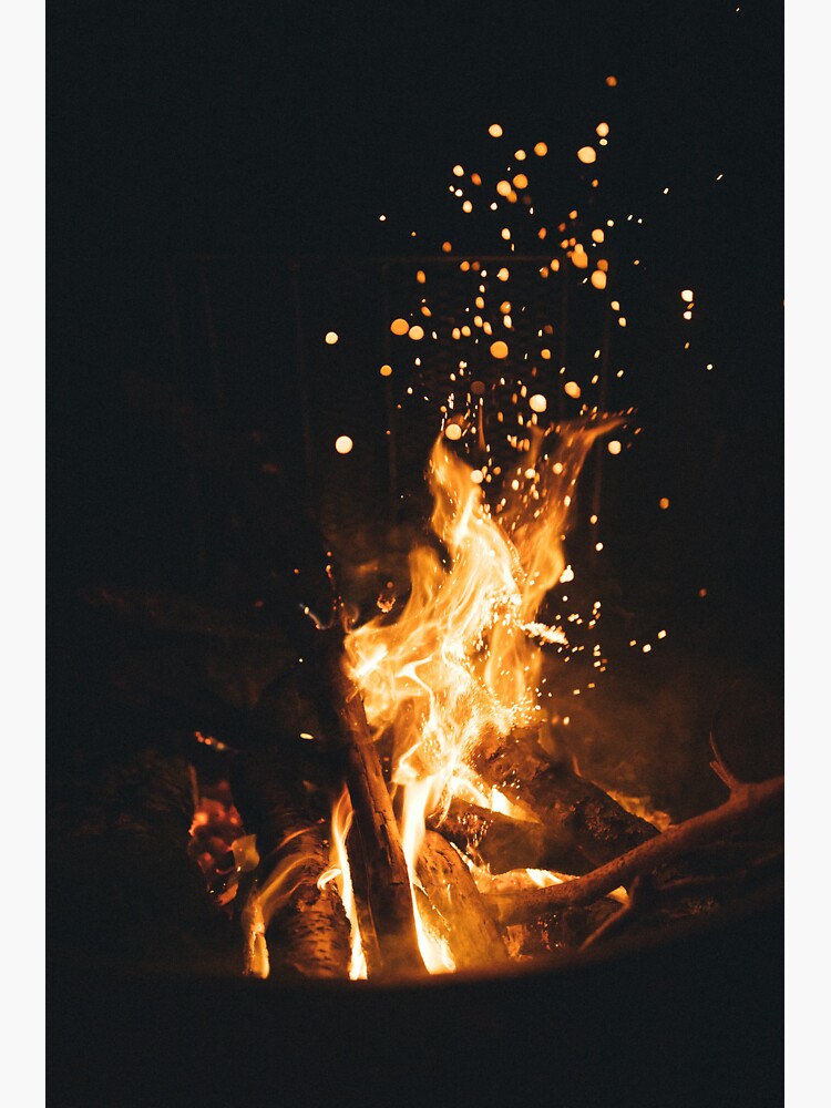 &ldquo;Fire Pit Wallpapers " Sticker for Sale by Hagenbeck | Redbubble