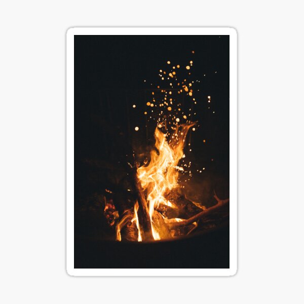 “Fire Pit Wallpapers " Sticker for Sale by Hagenbeck | Redbubble