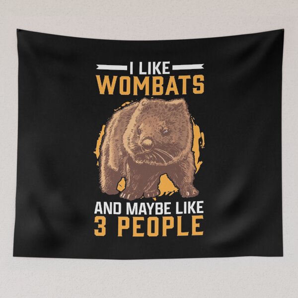 Item preview, I like wombat marsupial australia travel designed and sold by madgrfx.