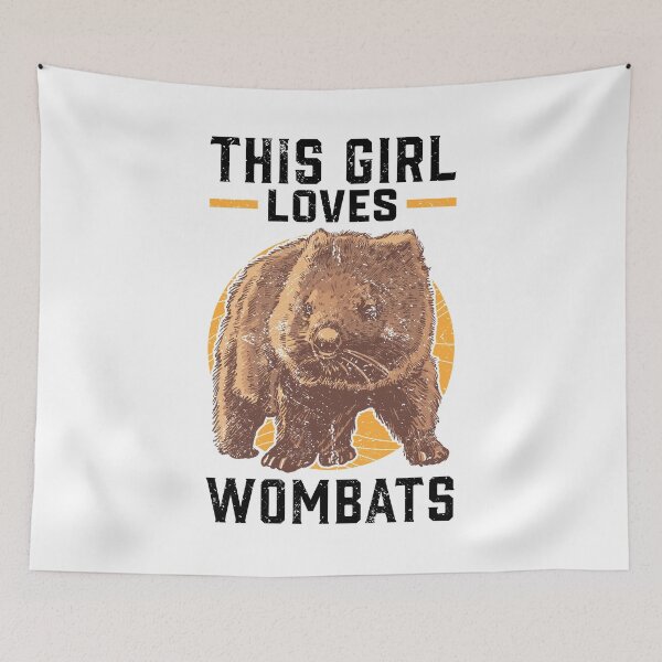 Item preview, Wombat girl marsupial Australia travel designed and sold by madgrfx.