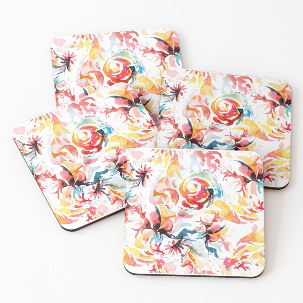 Item preview, Wartercolor your life leaves roses pattern  designed and sold by urban-color.