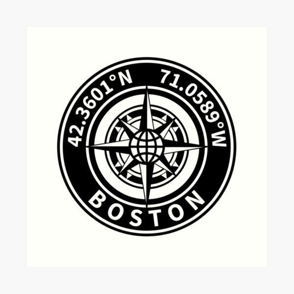"Boston, Massachusetts, USA Map Coordinates Latitude and Longitude