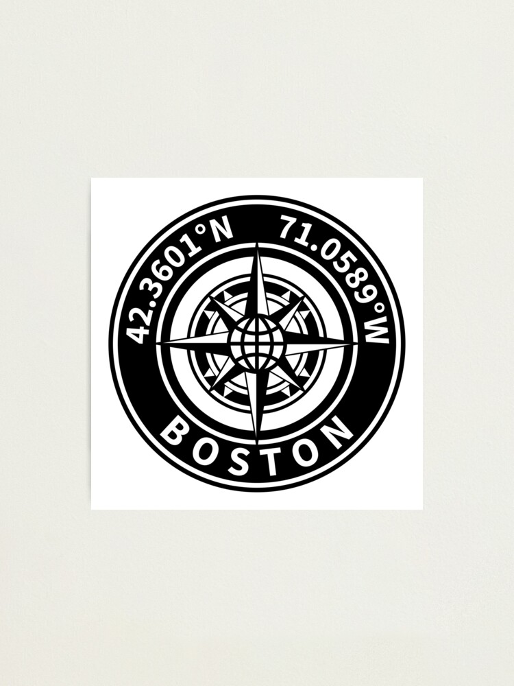 "Boston, Massachusetts, USA Map Coordinates Latitude and Longitude